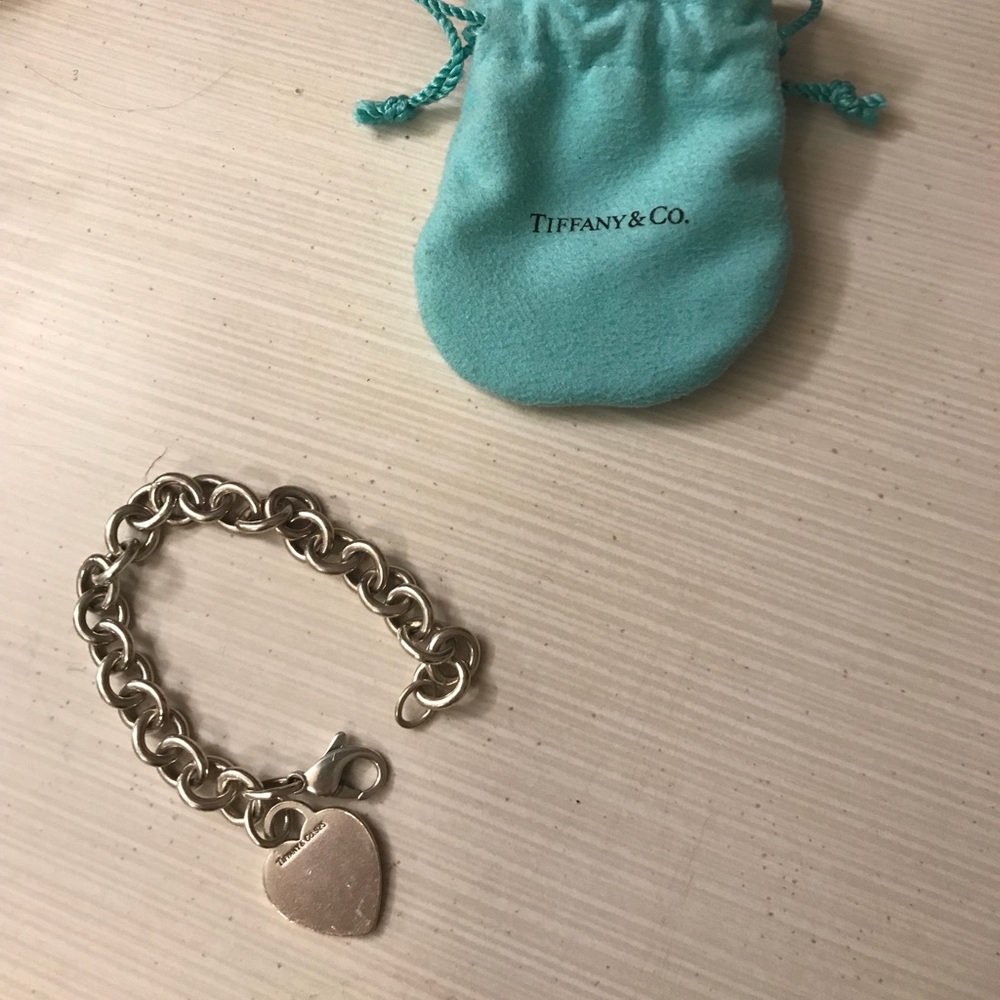 Tiffany & Co heart charm bracelet